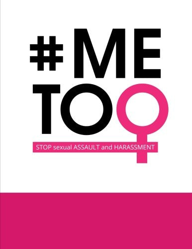 # MeToo: Stop Sexual Assault And Harassment Large Notebook (Pink & White)